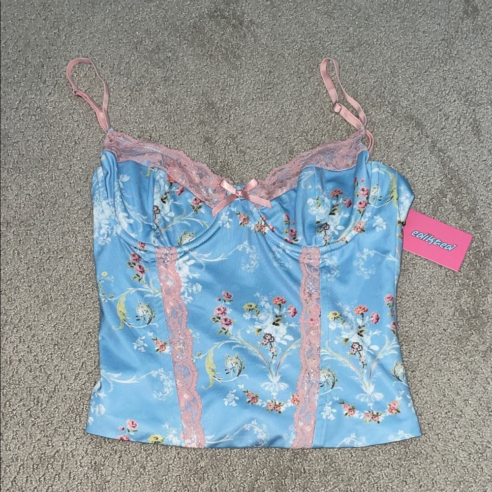 Edikted lace corset top